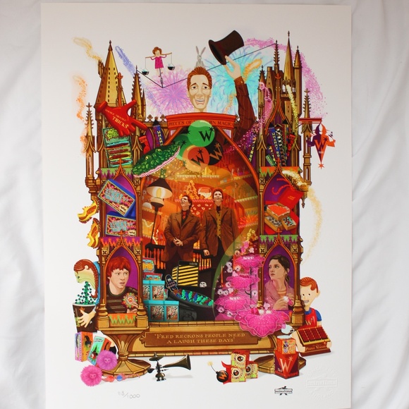 Limited Edition Harry Potter WeasleyArt Print - Picture 1 of 4